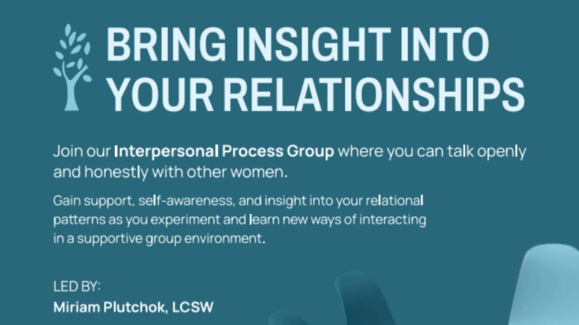 Interpersonal Process Groups at 5309 Family Center